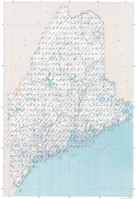 Maine Topographic Index Maps Me State Usgs Topo Quads 24k 100k 250k