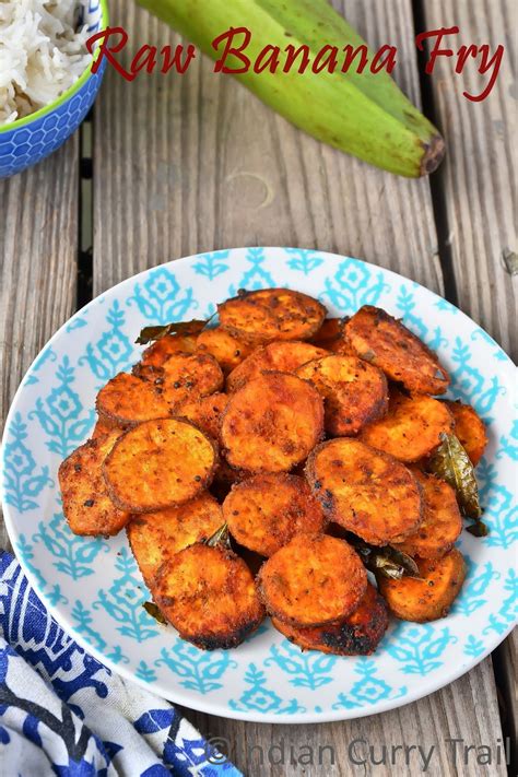 The frying banana is coated with another layer of fried batter that gives it that extra lasting crunch. Raw Banana Fry / Vazhaikkai Varuval / Aratikaya Vepudu ...