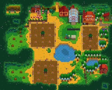 Stardew Valley Forest Farm Layout This Is My Current Layout Of Forest