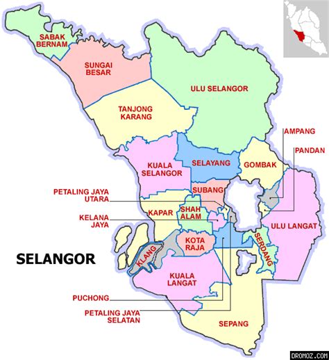 Selangor Selangor Map