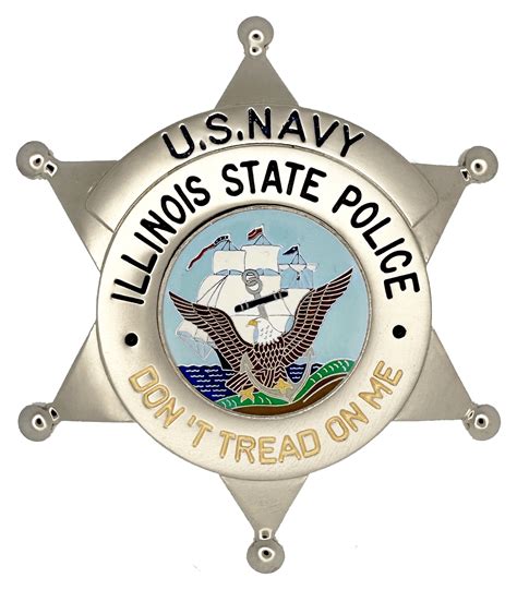 Illinois State Police Star Badge Us Navy Chicago Cop Shop
