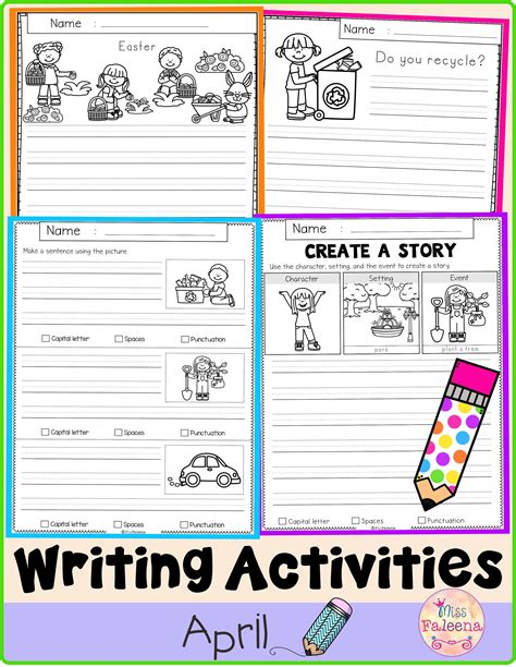 April Writing Activities | April writing activities, Writing activities, April writing