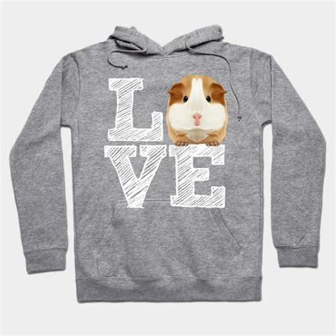 Menwomen Hoodie I Love My Guinea Pig T Idea Design Sweatshirts
