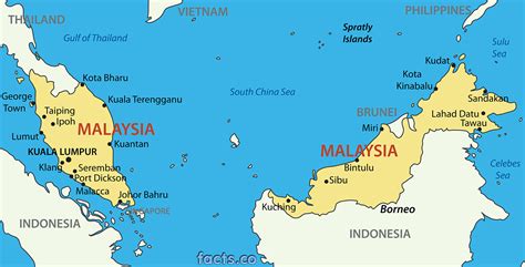 Malasia Mapa Mochileros Viajeros