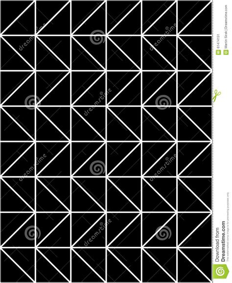 Vector Modern Seamless Geometry Pattern Triangles Black And White
