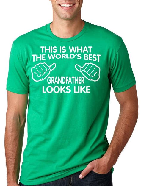 Worlds Best Grandfather T Shirt T For Grandpa Grandfather Tee Shirt