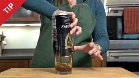 How To Pour The Perfect Guinness From A Can Chow Tip Youtube