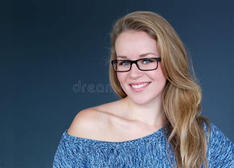 Smiling Woman With Glasses Stock Image Image Of Beauty 37968947