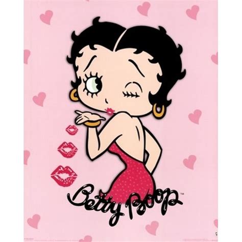 Betty Boop Pink Betty Boop Art Betty Boop Cartoon Betty Boop Posters Wall Prints Poster