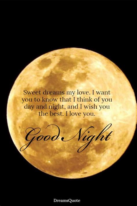 Good Night Quotes For Her And Love Messages With Images Dreams Quote