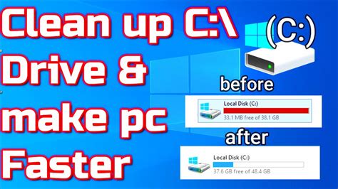 How To Clean C Drive In Windows 10 How To Speed Up And Free Up Space