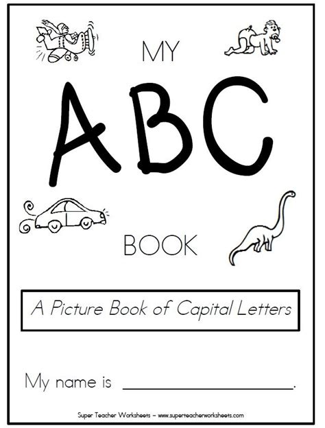 Printable Book Of Capital Letters Preschool Alphabet Book Alphabet