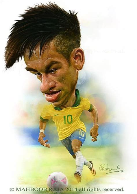 Caricatura De Neymar Jr Caricaturas Caricaturas Engraçadas
