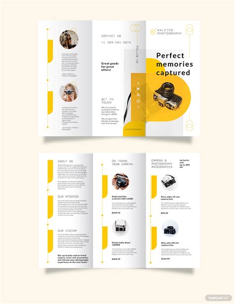 Sales Tri Fold Brochure Template Illustrator Indesign Word Apple Pages