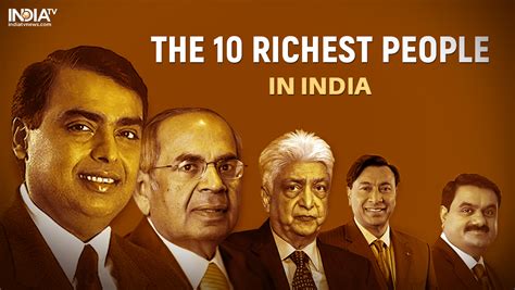 Top 10 Richest Indians Mukesh Ambani Sp Hinduja Azim Premji Gautam