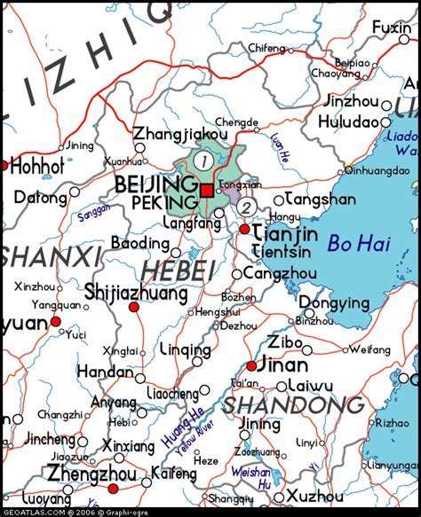 Map Of Beijing China China Atlas