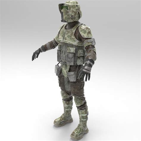 Clone Wars Kashyyyk Barc Scout Trooper Wearable Armor For