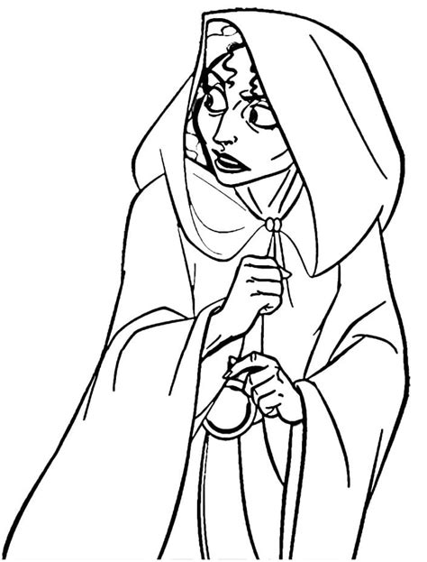 Free Printable Mother Gothel Coloring Page Free Printable Coloring