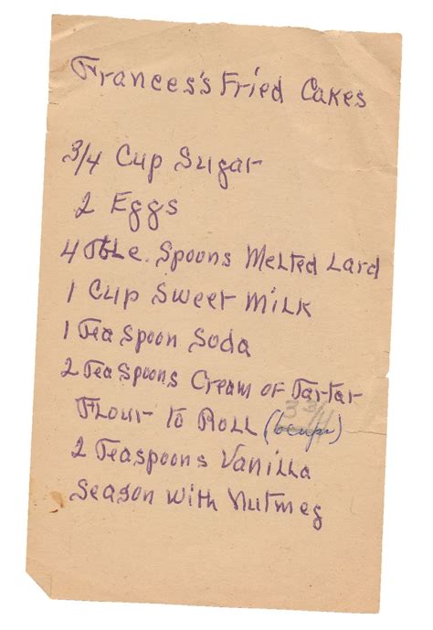 Handwritten Recipes Vintage Recipes Handwritten Recipes Heirloom