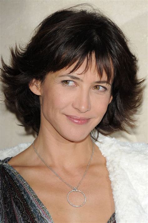 Sophie Marceau Curled Out Bob Sophie Marceau Short Hair Styles