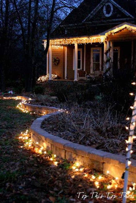 Wrap evergreen foliage over the wires of the lights to complete the look. Top 46 Outdoor Christmas Lighting Ideas Illuminate The Holiday Spirit | Architecture & Design