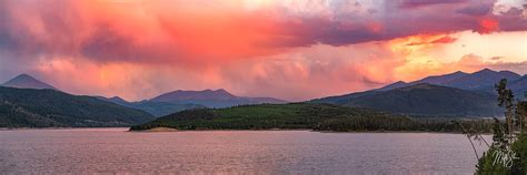 Dillon Reservoir Panoramic Sunset Dillon Lake Summit County