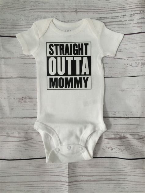 Funny Straight Outta Mommy Bodysuit Baby Shower Gift Newborn