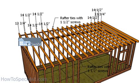 12×24 Lean To Shed Roof Plans Howtospecialist How To Build Step By