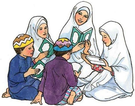 Gambar Kartun Anak Mengaji Al Quran Gambar Al Quran Kartun Nusagates