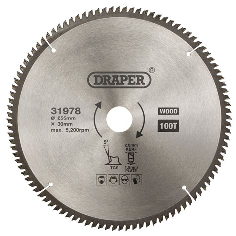 Tct Triple Chip Grind Circular Saw Blade 255 X 30mm 100t 31978