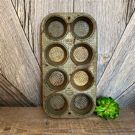 Vintage Muffin Tin Antique Muffin Pan Cupcake Tin Ekco Usa Ovenex