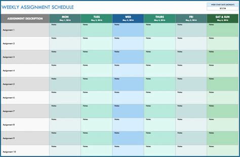 √ Free Editable Monthly Schedule Template Excel Templateral