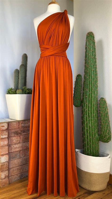 Burnt Orange Bridesmaid Dresses Infinity Dress Bridesmaid Custom