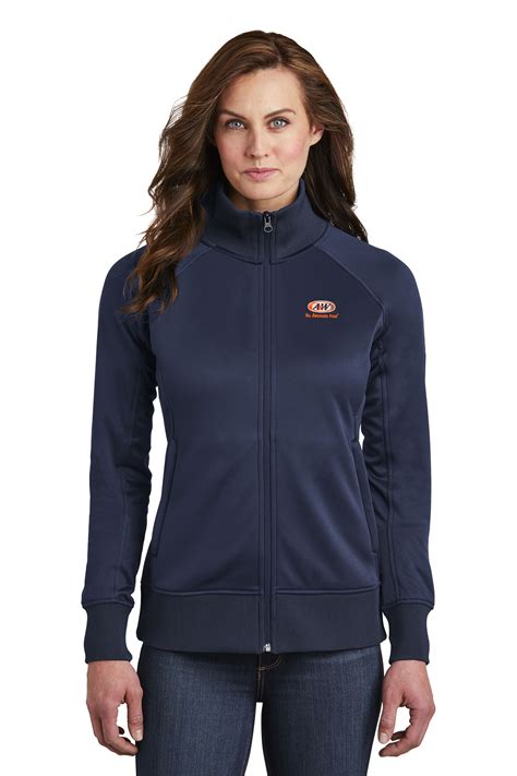 Aandw The North Face Ladies Tech Full Zip Fleece Jacket Aw Nf