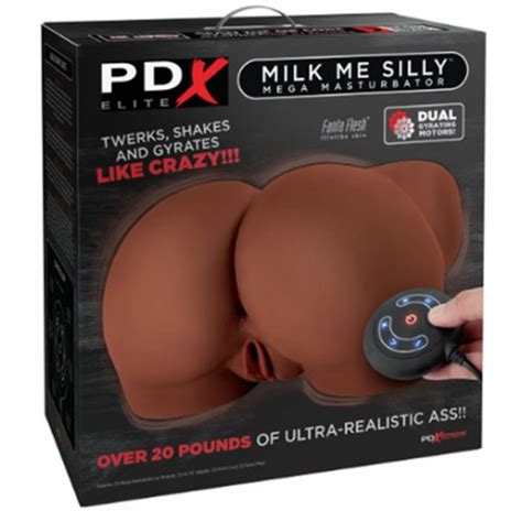 Pdx Elite Milk Me Silly Mega Masturbator With Remote Control Brown Sex Toys And Adult