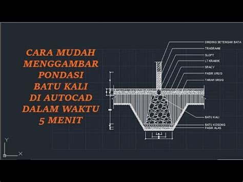 Hot Trend Cara Membuat Denah Lokasi Dengan Autocad Pondasi Beton My XXX Hot Girl