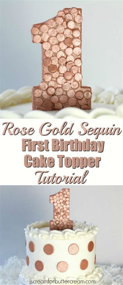 3 Diy First Birthday Cake Toppers For Girls First