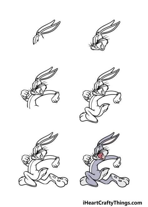 Bugs Bunny Drawing How To Draw Bugs Bunny Step By Step