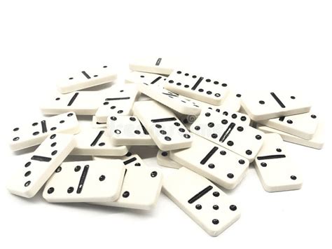 White Dominos Stock Photo Image Of Numbers Game Closeup 9388