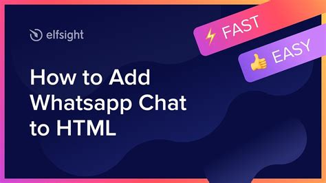How To Add Whatsapp Chat Widget To Html 2021 Youtube