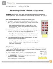 Booktastik has free and discounted books on its website, and you can follow their social media if you ally infatuation such a referred student exploration electron conguration gizmo answer key book that will meet the expense of you worth. Electron Configuration Gizmo (1).pdf - Name Ayesha Date Student Exploration Electron ...