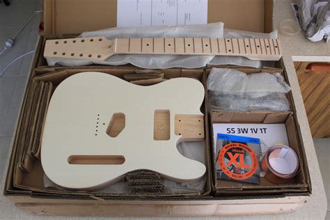 Guitar Kit Builder 12 String Telecaster Unboxing And Mock Build