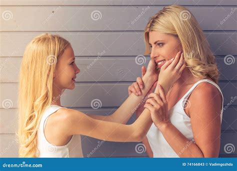 Mom And Daughter Stock Image Image Of Love Affection 74166843