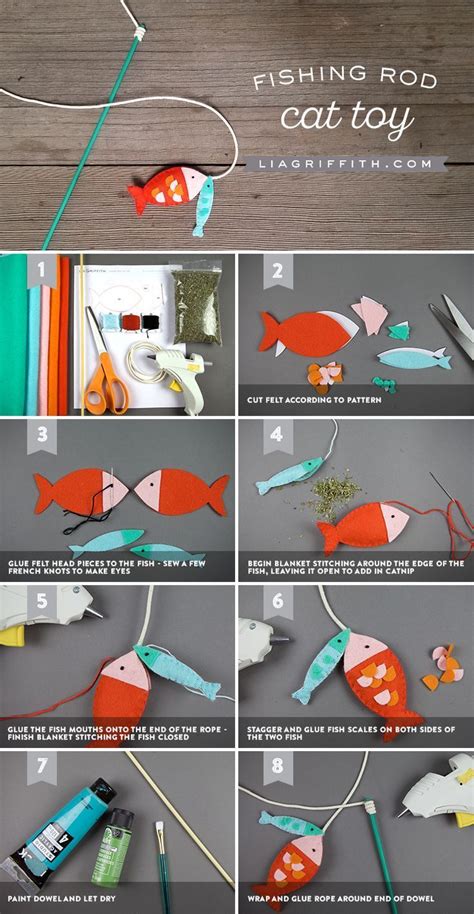 Make A Diy Fishing Pole Cat Toy In 8 Easy Steps Homemade Cat Toys