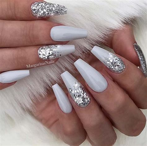 Jan 02, 2021 · light blue nails with silver and blue glitter ombre. 43 Beautiful Nail Art Designs for Coffin Nails | Page 2 of ...