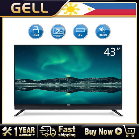 Gell Tv Sale 43 Inch Led Tv Flat Screen Tv Ultra Slim Lazada Ph