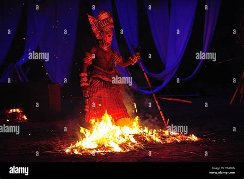 Dance of the Gods Theyyam Performers a Ritual from Kerala make-up