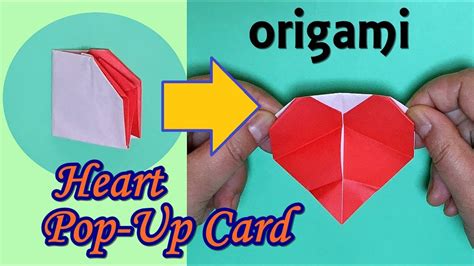 Easy Origami Heart Pop Up Card Tutorial How To Make An Amaging Heart
