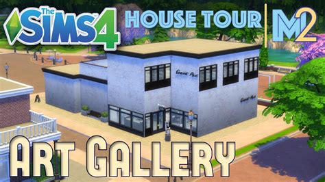 The Sims 4 House Tour Art Gallery Original Design Youtube