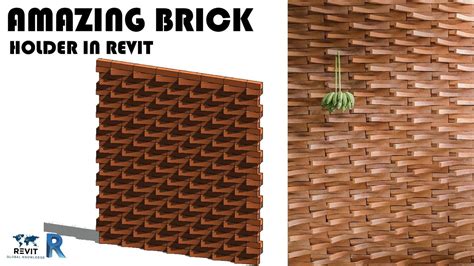 How To Model Brick Wall Holder Design In Revit Tutorial Youtube